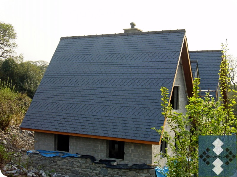 Fish Scale Slate Roof Project